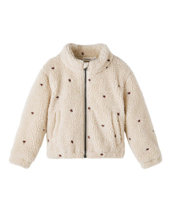 Lil Atelier Nalo Sherpa Loose Jacket Fog 92 Cm