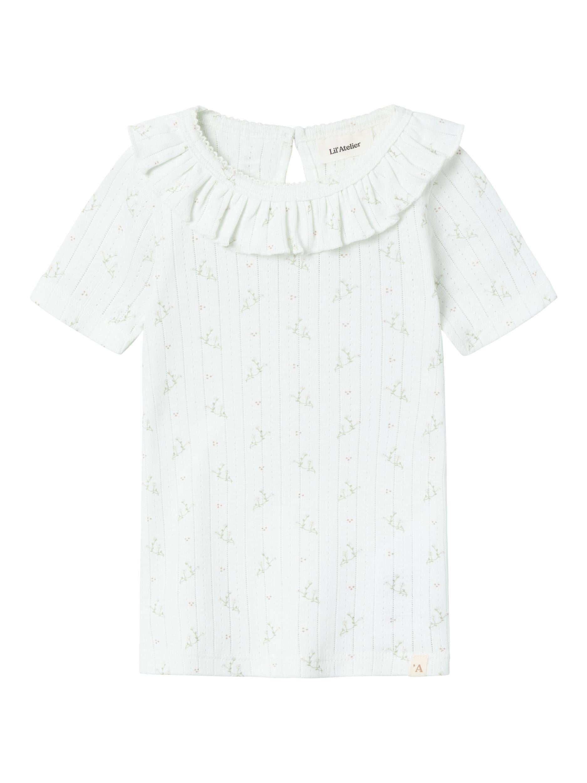 Lil Atelier Rachello Dia Slim Shirt Coconut Milk 92 Cm