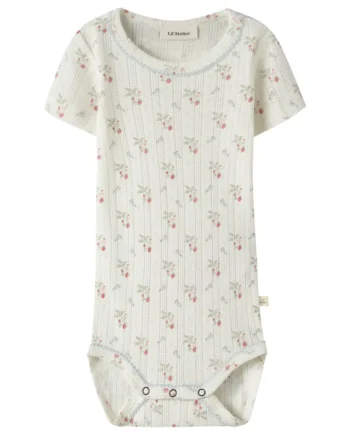 Lil  Atelier Rachello Duna Kortærmet Slim Body Coconut Milk 80