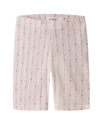 Lil Atelier Rachello Duna Slim Biker Shorts Morganite Flower 92 Cm