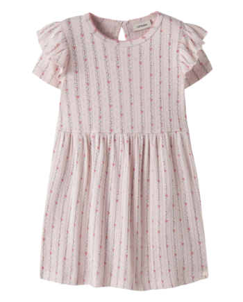 Lil Atelier Rachello Duna Ss Dress Morganite Flower 92 Cm