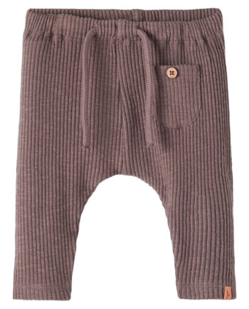 Lil Atelier Rajo Rib Loose Pant Plum Truffle 56 Cm