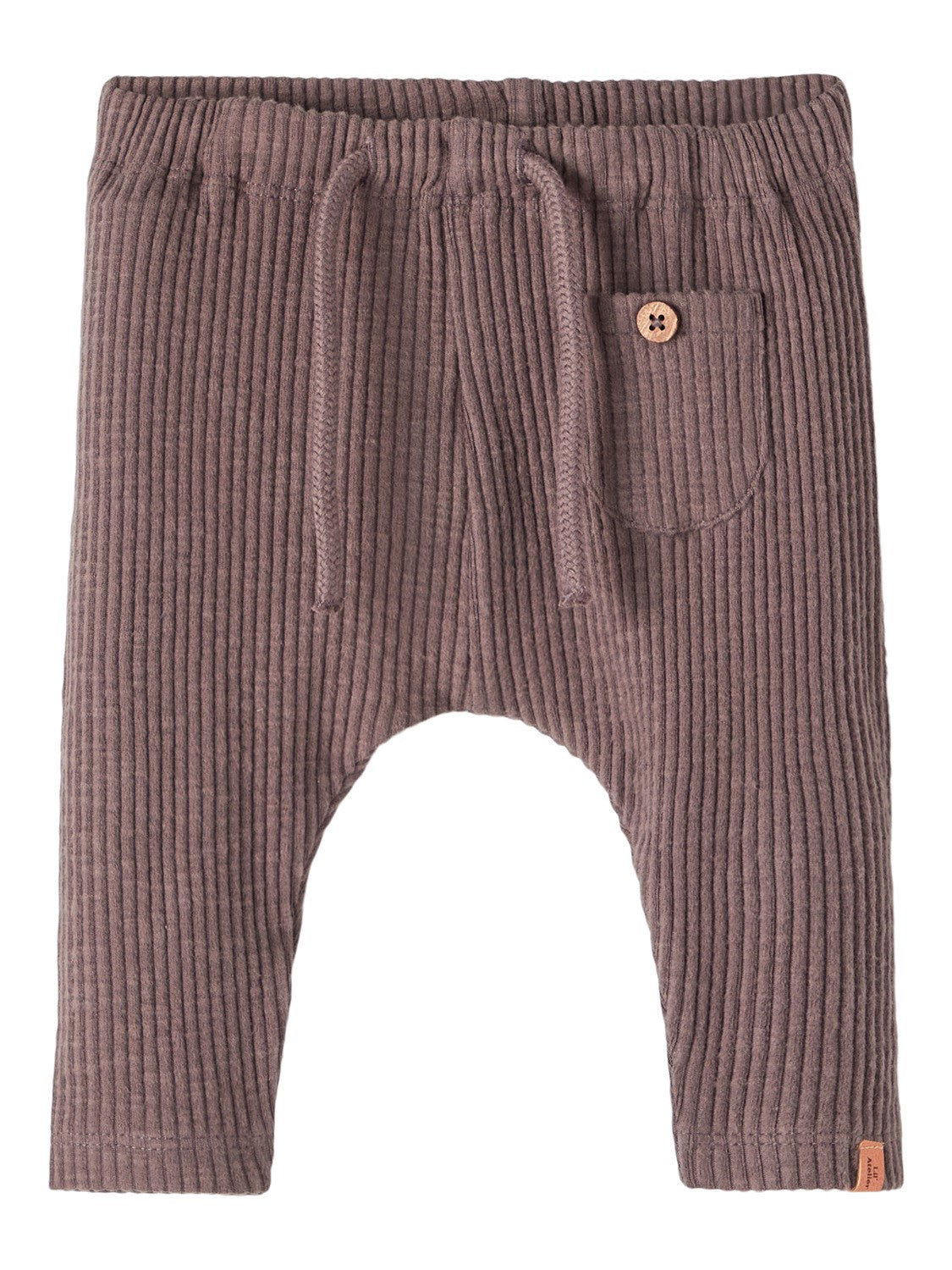 Lil Atelier Rajo Rib Loose Pant Plum Truffle 56 Cm