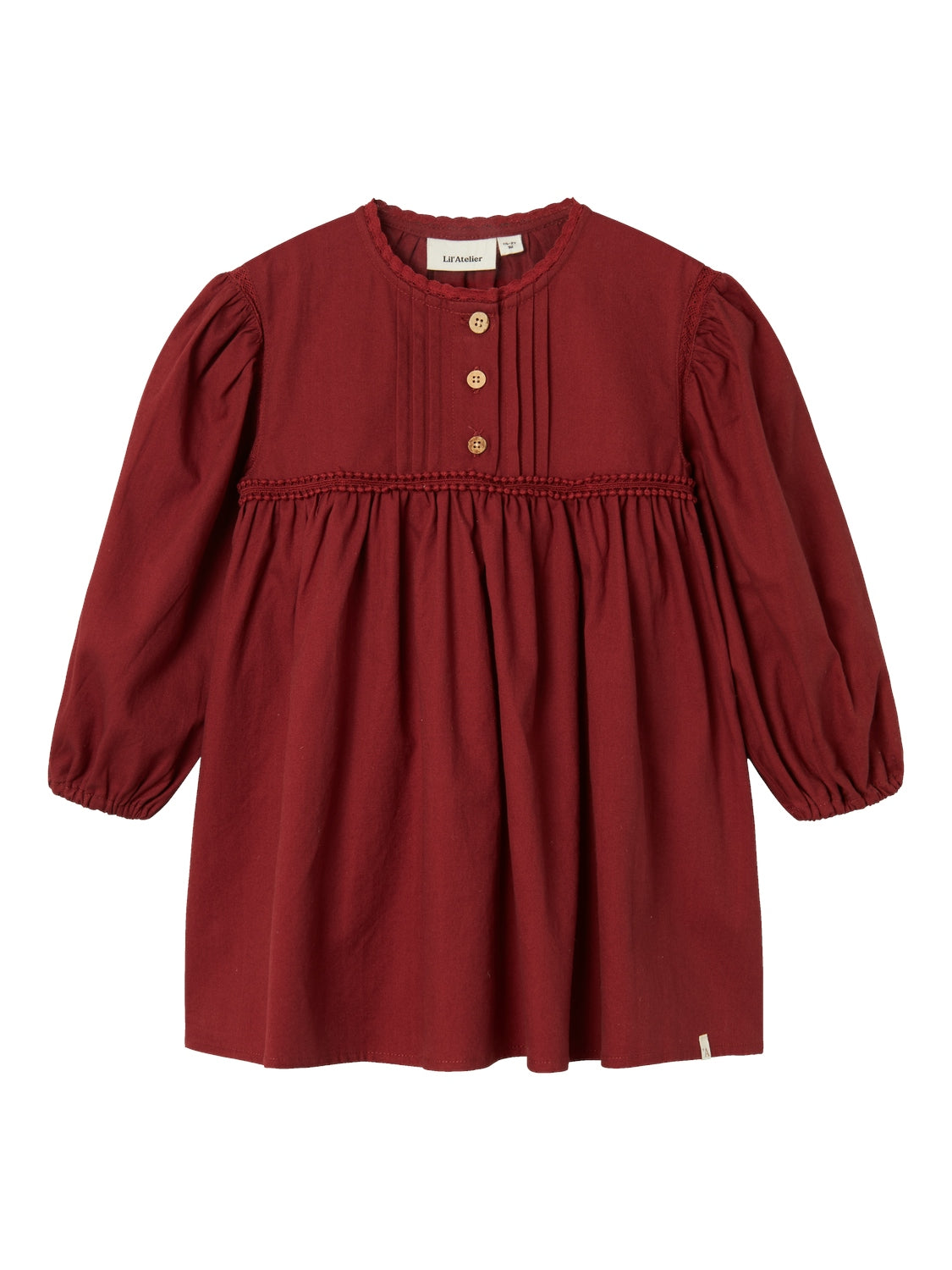 Lil Atelier Rhodette Loose Dress Spiced Apple 92 Cm