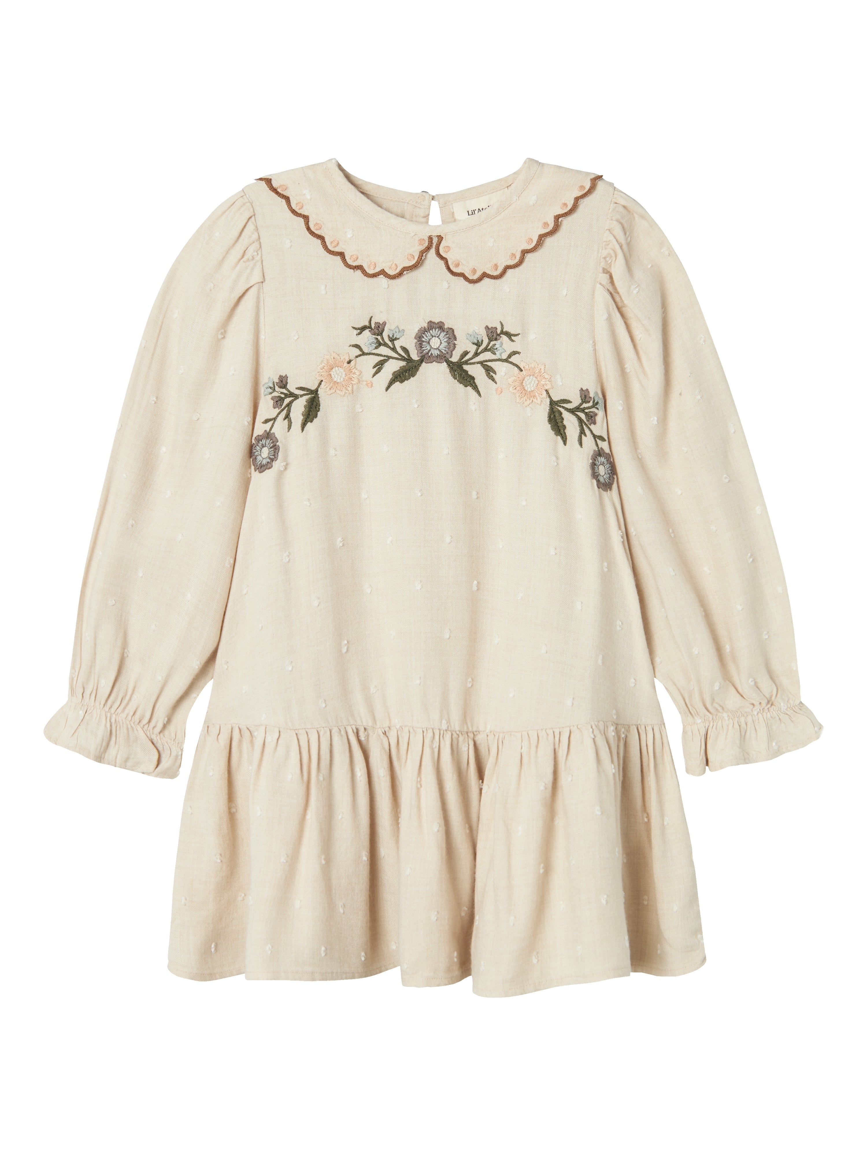 Lil Atelier Safron Dress Pumice Stone 92 Cm