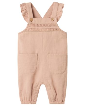 Lil Atelier Salene Loose Overall Rugby Tan 56 Cm