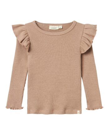 Lil Atelier Sophia Sni Slim Top Rugby Tan 92 Cm