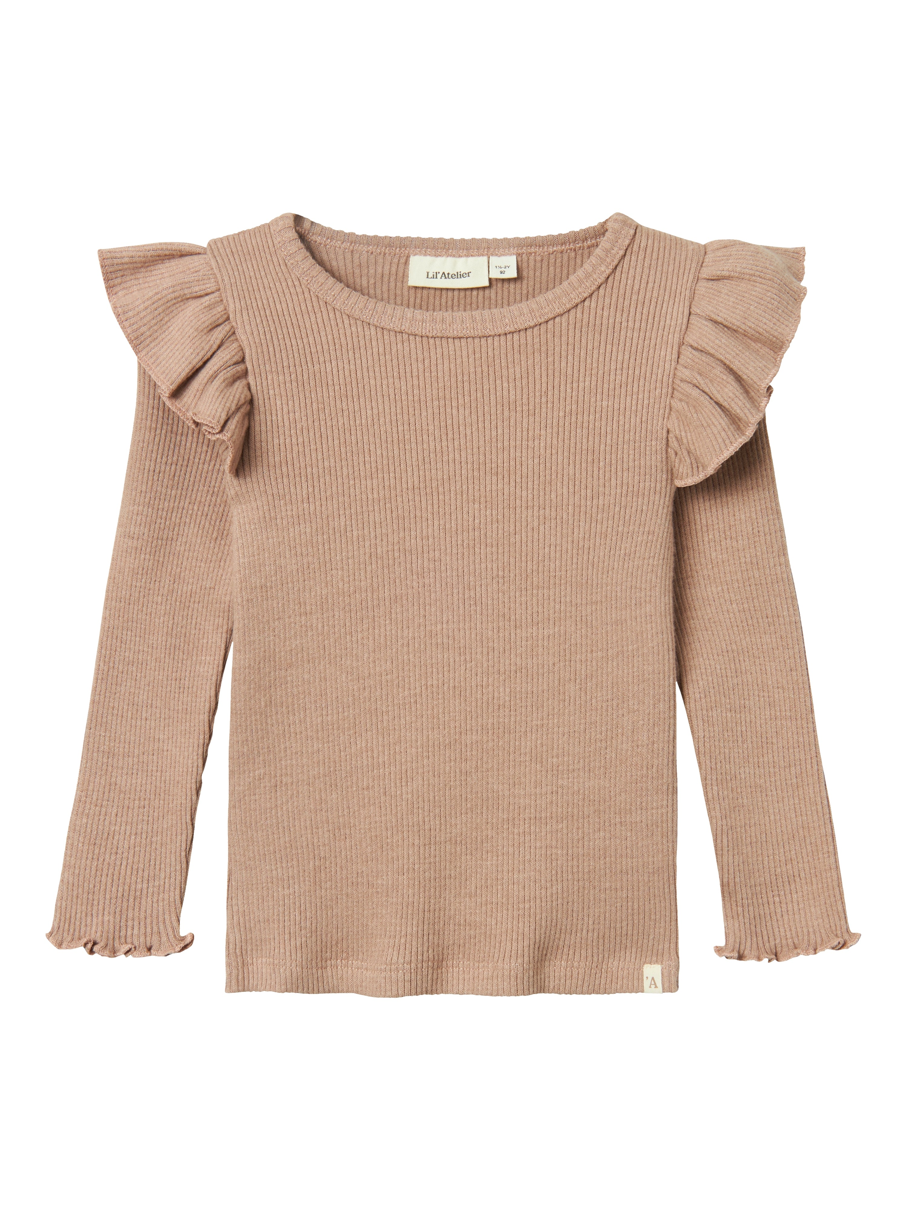 Lil Atelier Sophia Sni Slim Top Rugby Tan 92 Cm