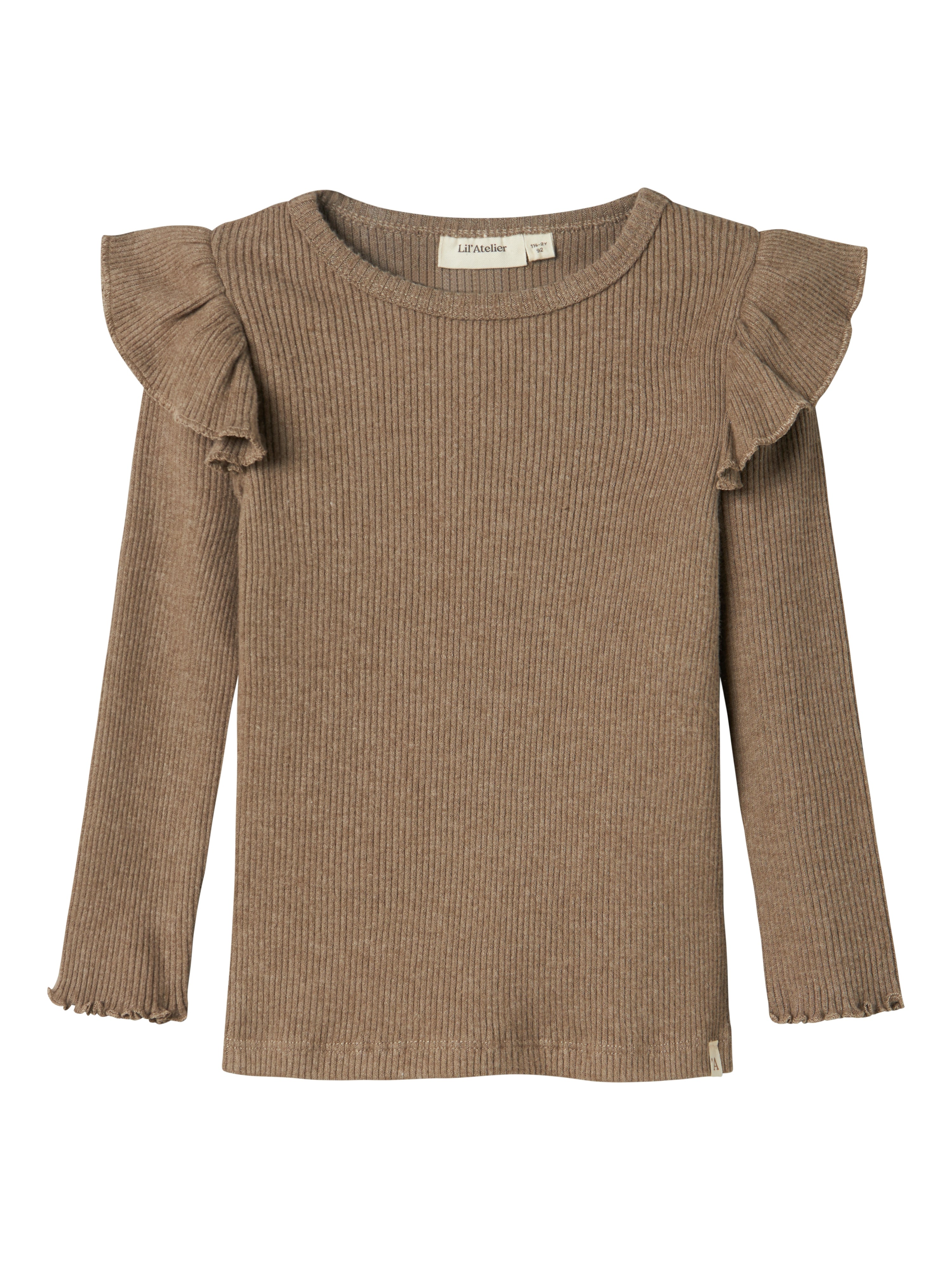 Lil Atelier Sophia Sni Slim Top Shitake 92 Cm