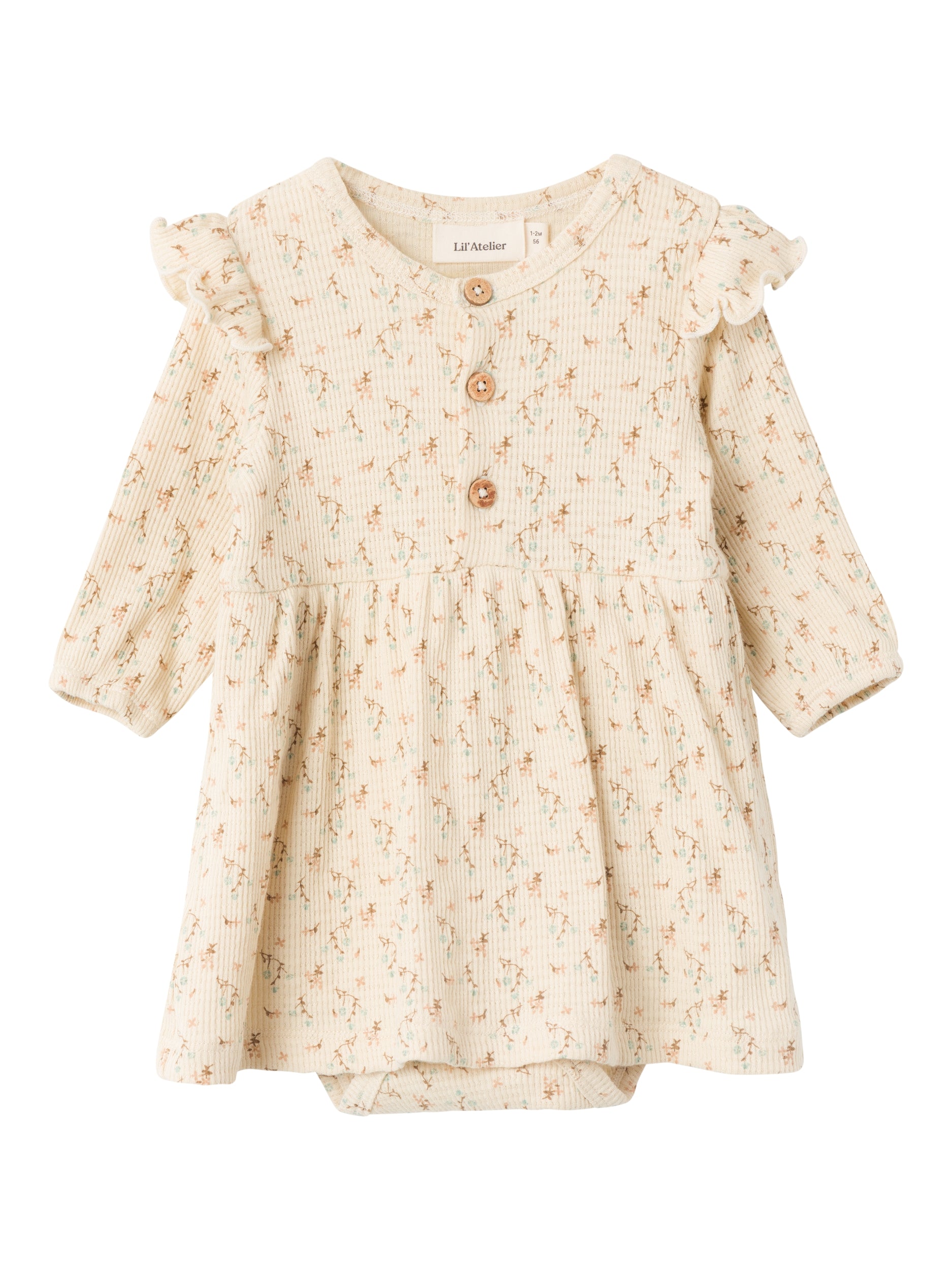 Lil Atelier Thida Body Kjole Fog 56 Cm