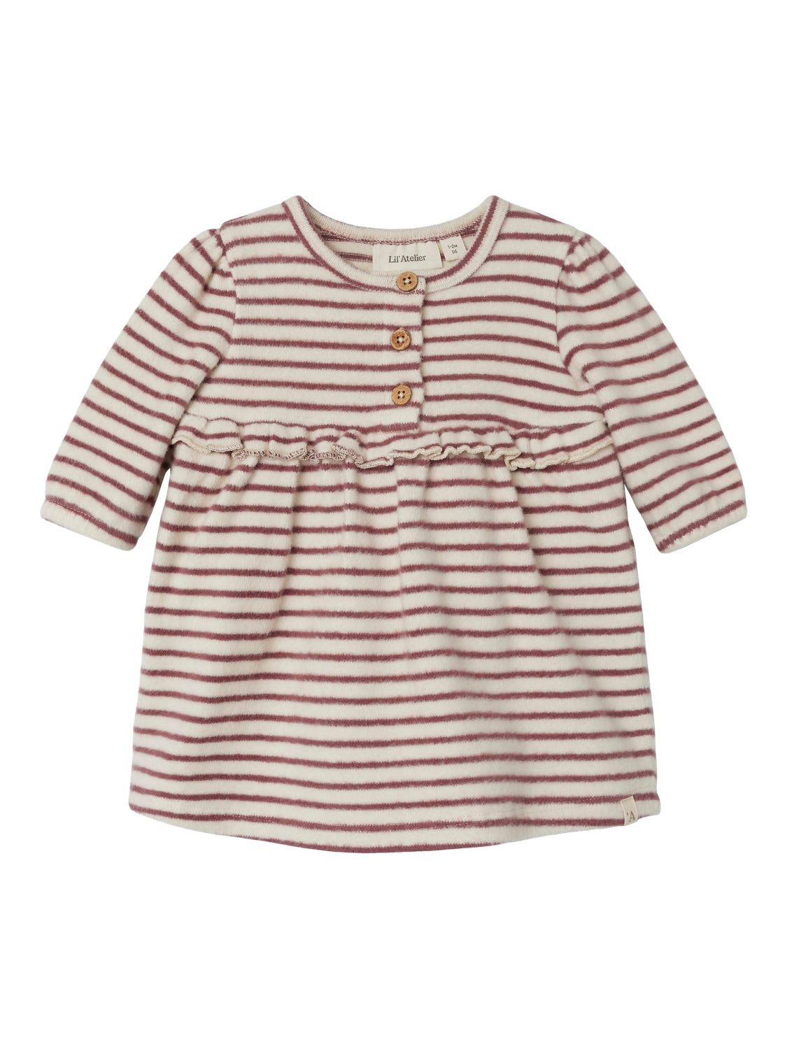 Lil Atelier Thoro Body Dress Birch Rosebrown 56 Cm