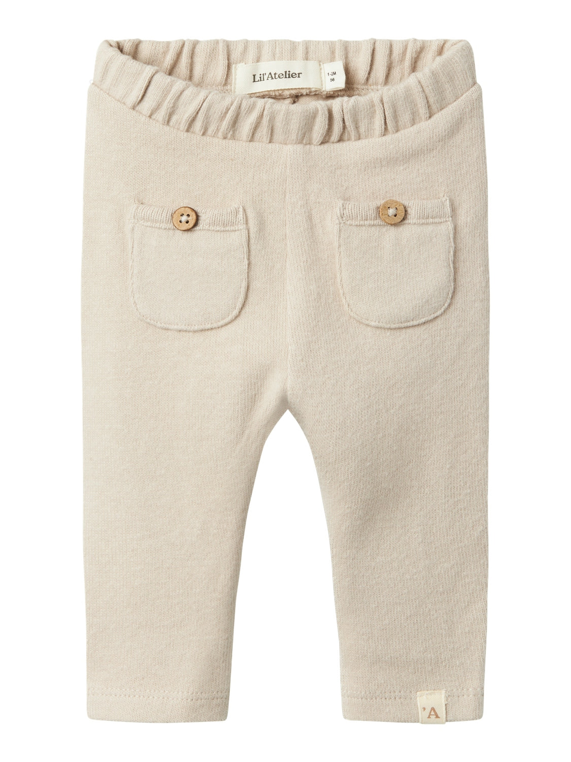 Lil Atelier Thoro Hig Slim Leggings Gray Morn 56 Cm
