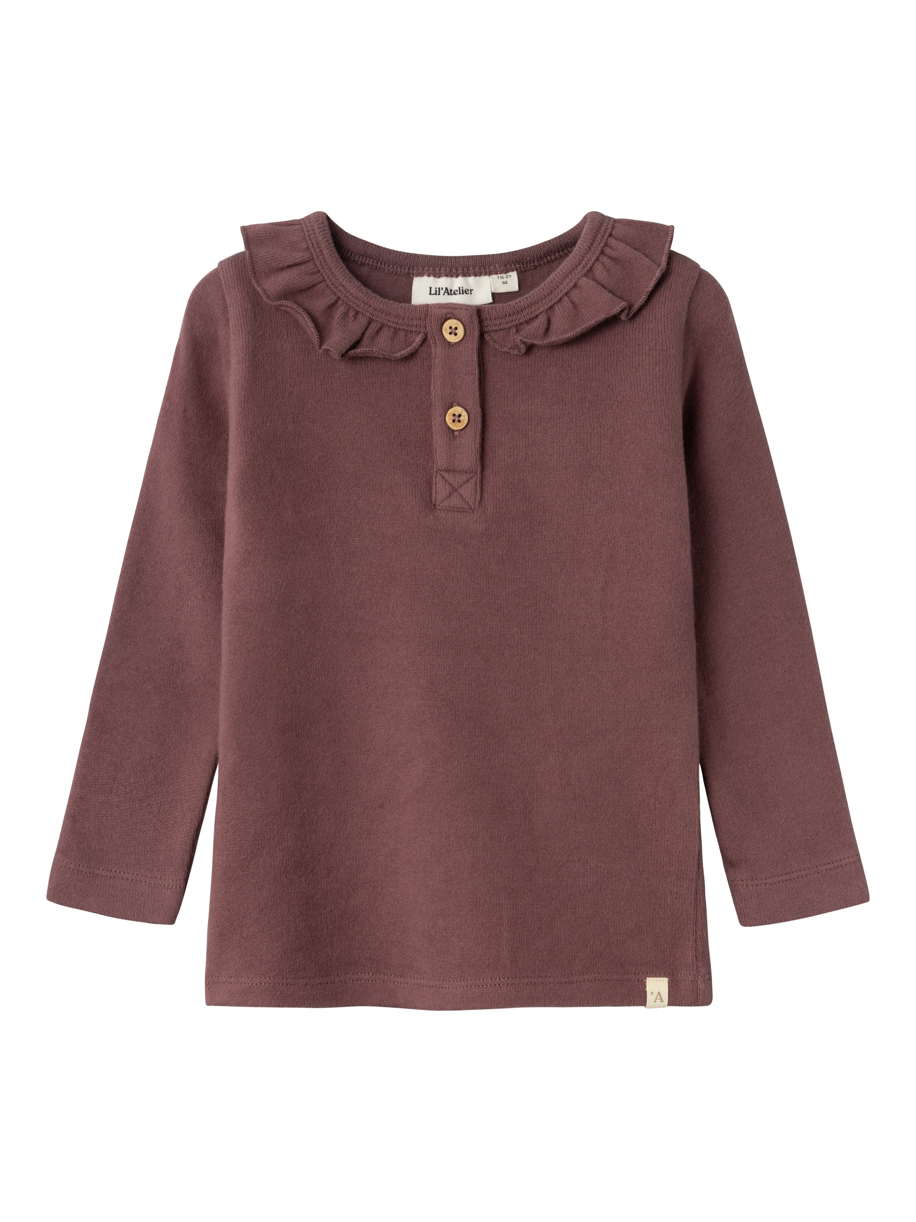 Lil Atelier Thoro Hou Slim Top Rose Brown 92 Cm