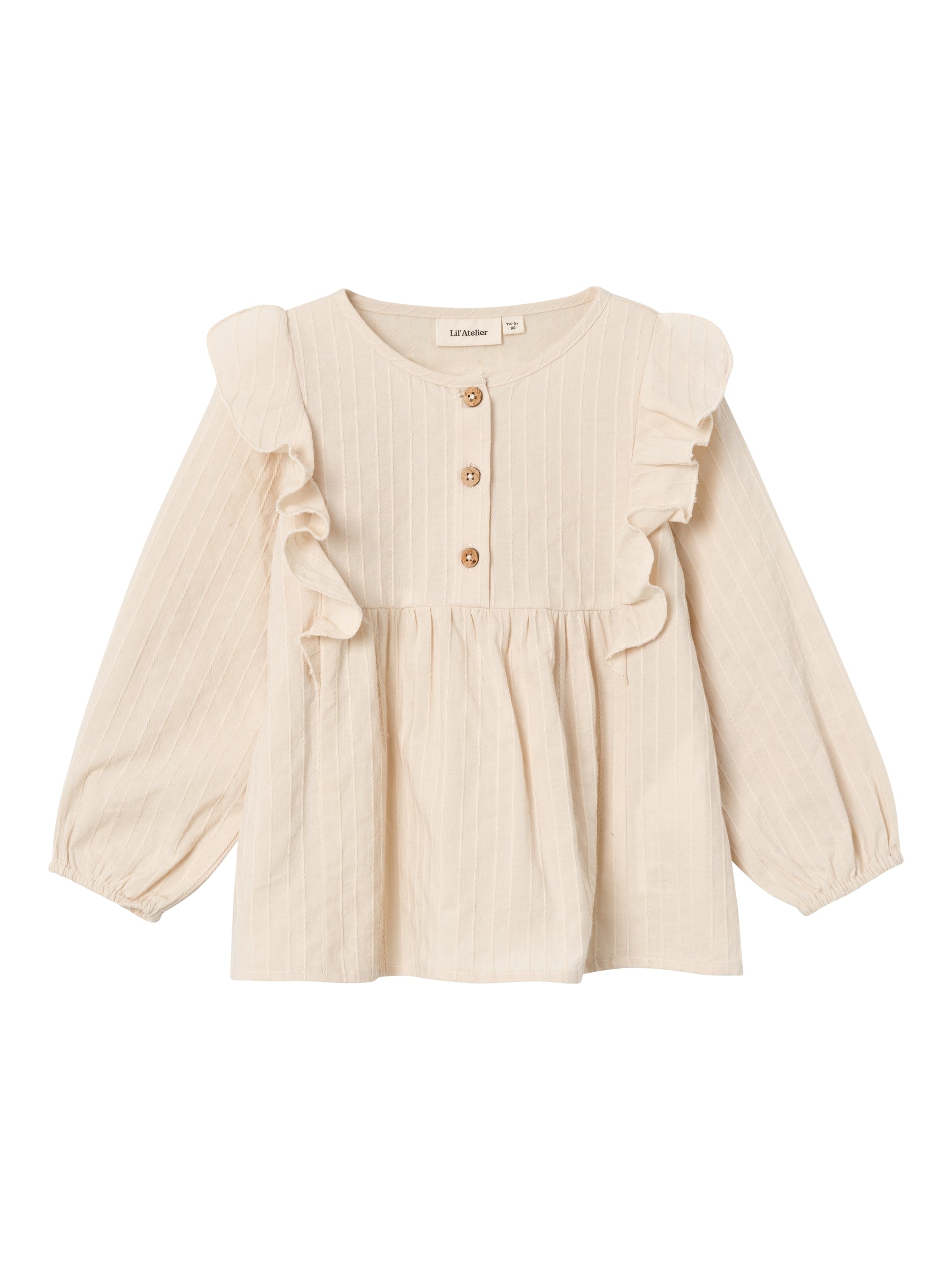 Lil Atelier Tiba Loose Shirt Fog 92 Cm
