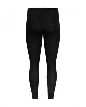 Longjohns Til Herre   100  Merino Uld  1x1 Rib Black
