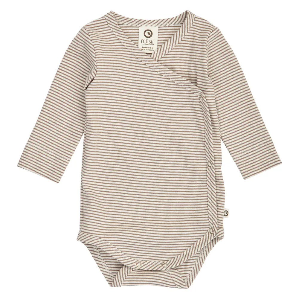 Müsli Mini Stripe Rib Body Balsam Cream Walnut  62