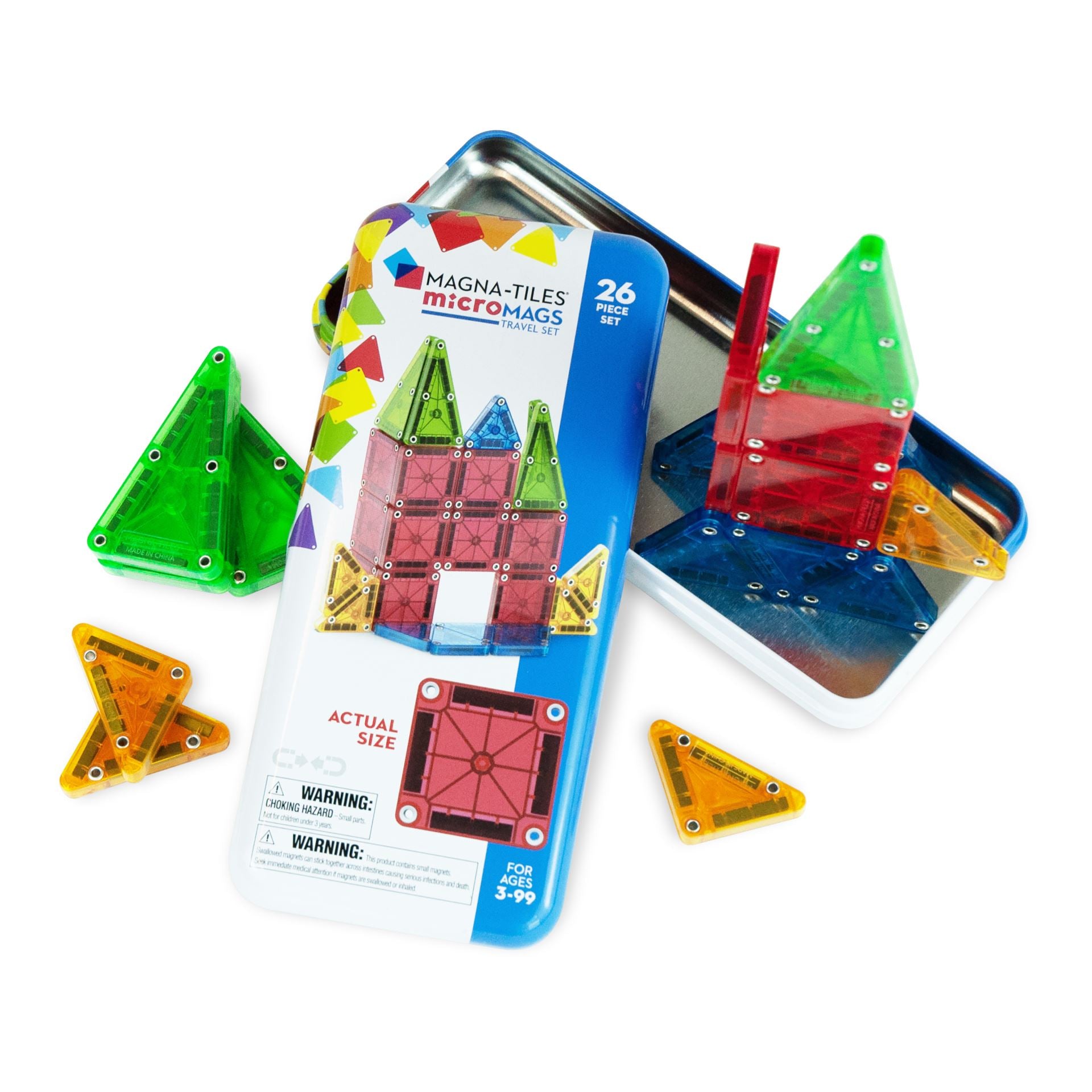 Magna-tiles Micromags Travel Tin Case 26 Dele