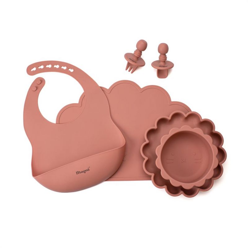 Magni Baby Spisesæt Terra Cotta