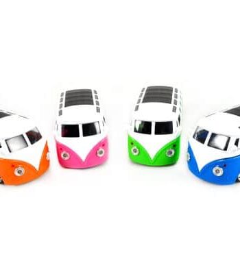 Magni Klassisk Vw Bus Med Lyd  Lys   Pull Back Orange  Pink  Grøn   Blå Orange