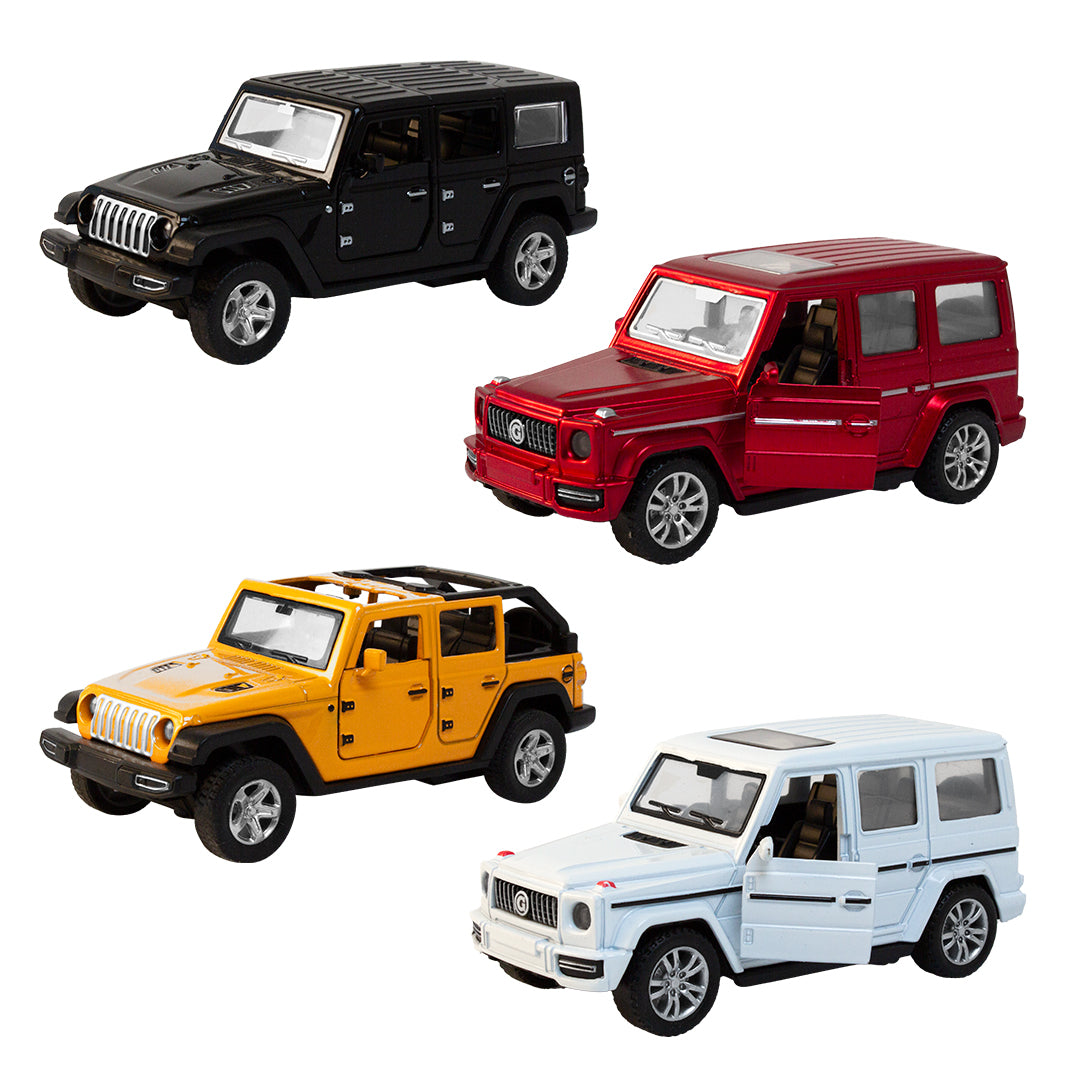 Magni Mercedes Gd  Jeep  Og Explorer Med Pullback Rød