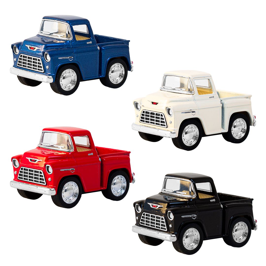 Magni Stepside Junior Med Pull Back Sort  Rød  Blå   Hvid Sort