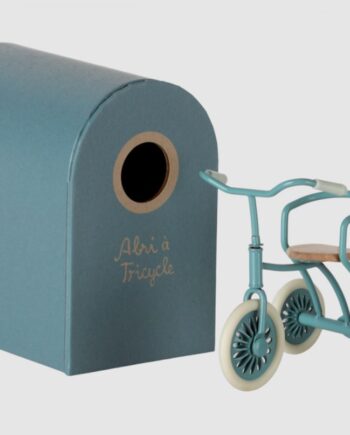 Maileg Abri   Tricycle Petroleumsblå
