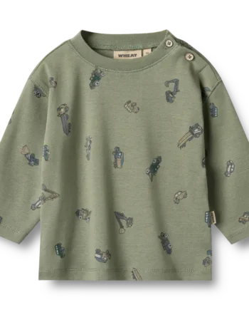 Malthe  -shirt Langærmet Dusty Green Cars   Mdr