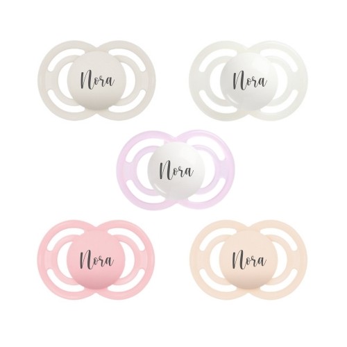 Mam Perfect  Str      -16 Mdr  Symmetrisk Silikone  Sutter Med Navn    -pak