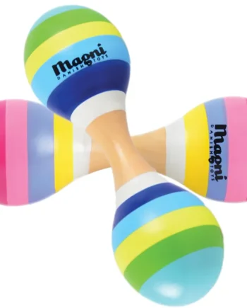 Maracas Dobbelt Med Striber   Stk
