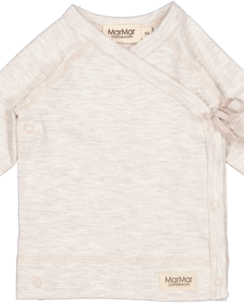 Marmar Tut Wrap Bluse Beige Melange 50 Cm