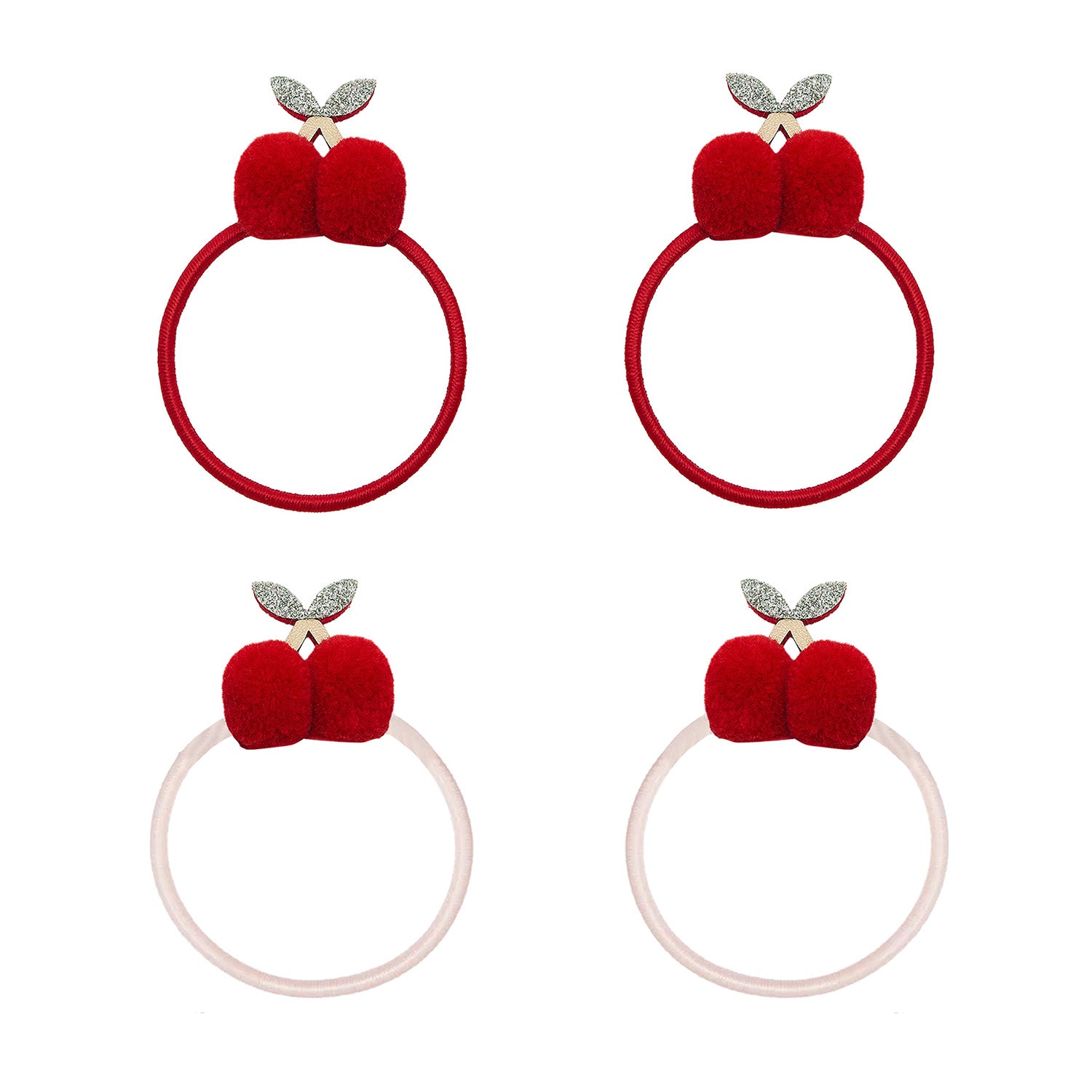Mimi Lula Hårelastikker Pom Pom Cherries Mon Cheri