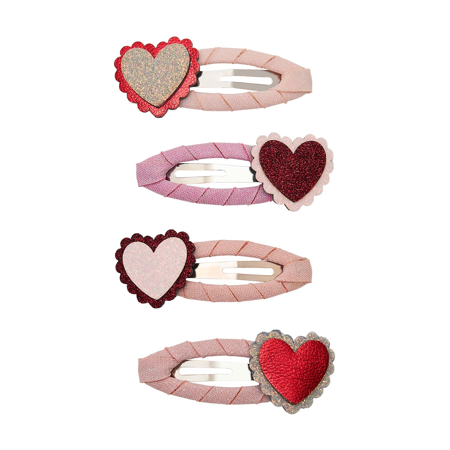 Mimi Lula Hårspænder Scalloped Heart Valentines