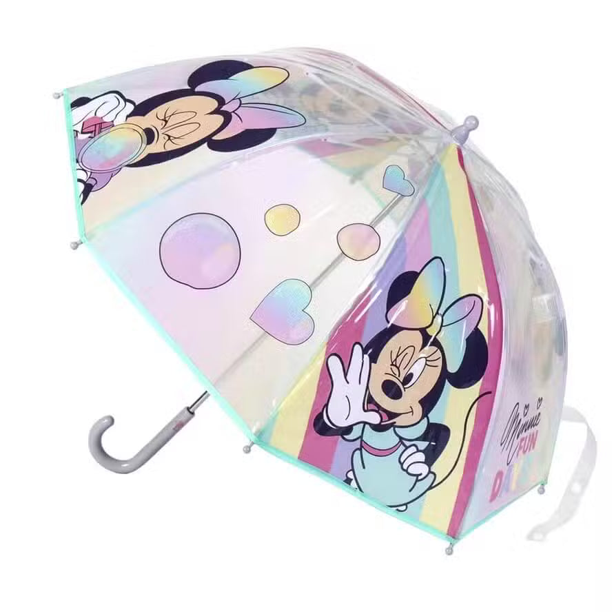 Minnie Mouse Børneparaply Regnbue