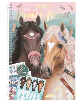 Miss Melody Klistermærkebog Horses Blaze