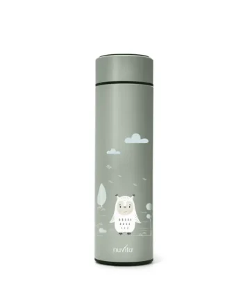 500 Ml Rustfristål Termobeholder Led Temperatur-display Sage Green