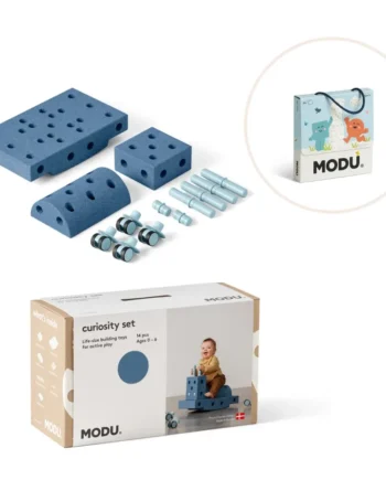 Modu Curiosity Sæt Inkl  Legekort Deep Blue Sky Blue
