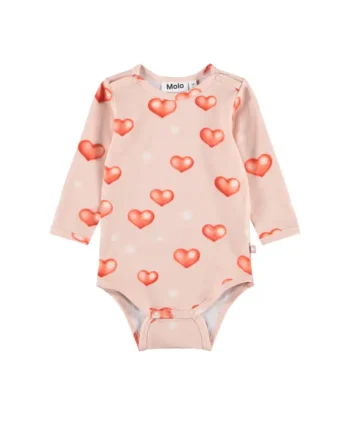 Molo Foss Langærmet Body Airbrush Hearts 56