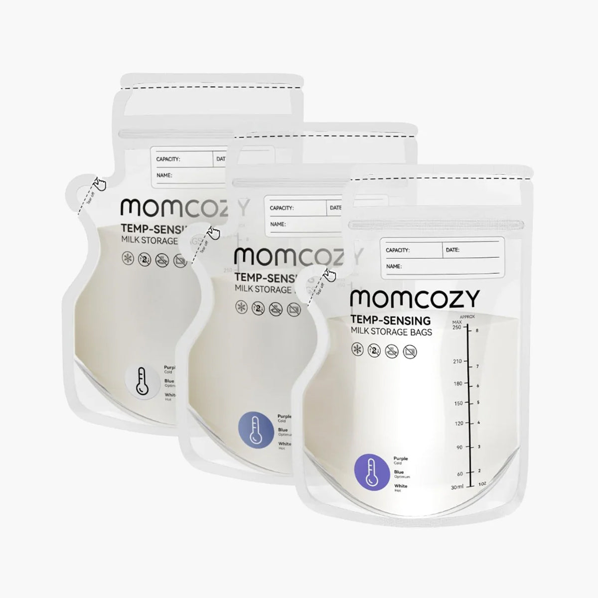 Momcozy Spout Opbevaringsposer Til Brystmælk 60 Stk