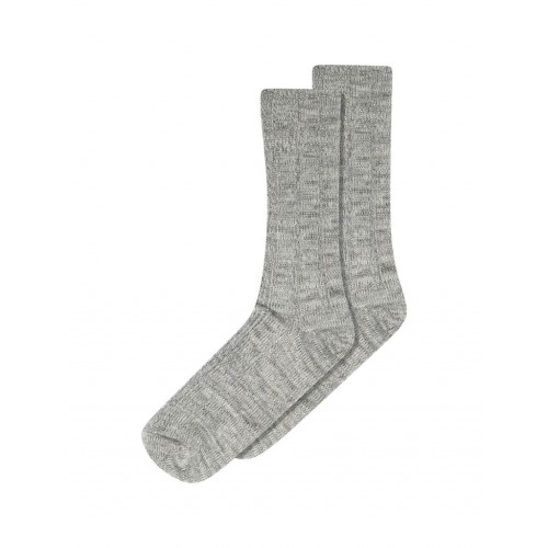 Mp Strømper Bløde Dame Ribstrømper Uld Bambusviskose Grey Melange 37 39