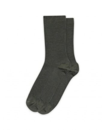 Mp Strømper  Dame Rib Sokker   Merinould 37 39 Dusty Ivy