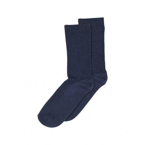 Mp Strømper Dame Rib Sokker Merinould Navy Melange 37 39
