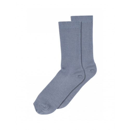 Mp Strømper Dame Rib Sokker Merinould Stone Blue 37 39
