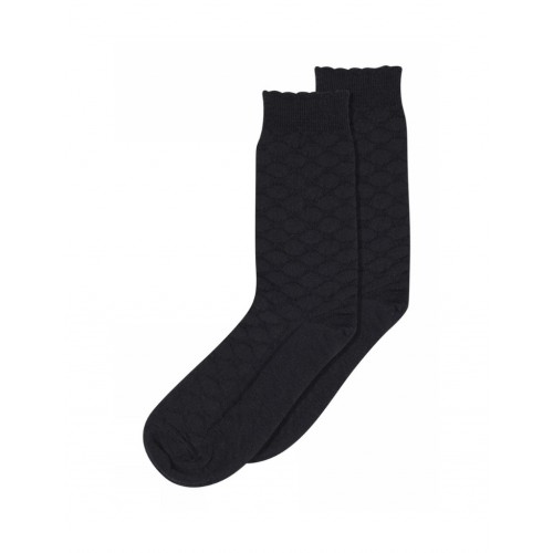 Mp Strømper Mønstrede Damestrømper Uld Silke Mix Black 37 39