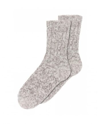 Mp Strømper  Tykke Uld Damesokker   Meleret Strik  Grey Melange Grey Melange 37 39