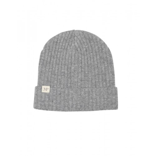 Mpkids Uppsala Beanie Strikket Hue Uldmix Med Foldekant Oeko-texâ Light Grey Melange 47 49