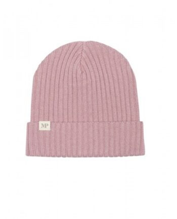 Mpkids  Uppsala Beanie   Strikket Hue   Uldmix Med Foldekant  Oeko-texâ  47 49 Zephyr Rose