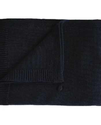 Mushie Babytæppe Dots Dark Navy
