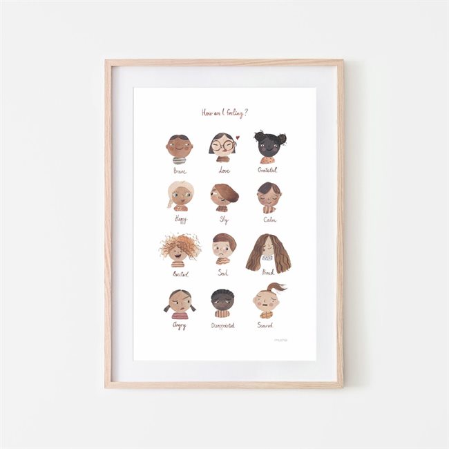 Mushie Følelser Plakat 50x70 Cm