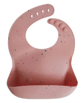 Mushie Hagesmæk Powder Pink Confetti