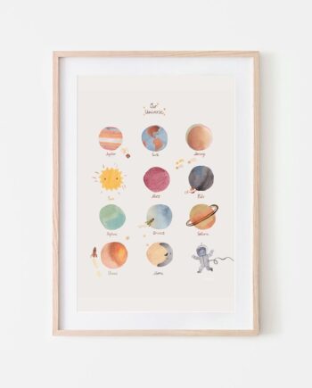 Mushie Space Plakat 50x70 Cm